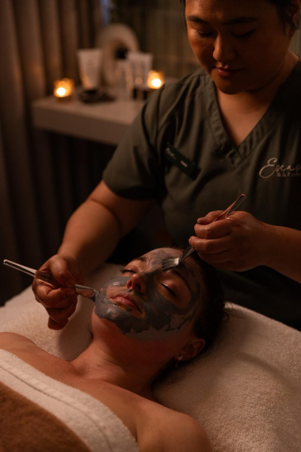 A calming facial treatment, the gift of an escape