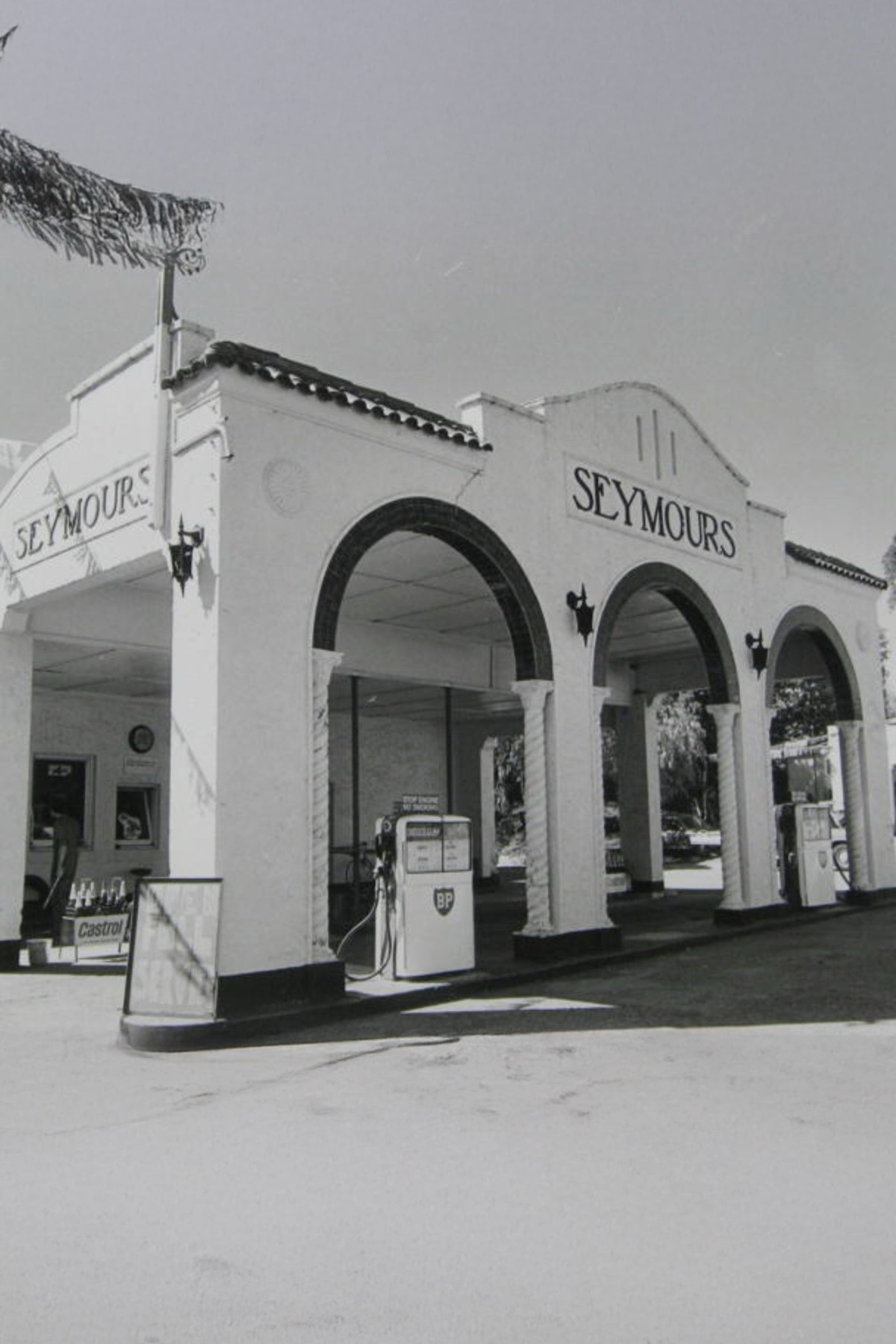 The Seymour's Building in its earlier years as a service station